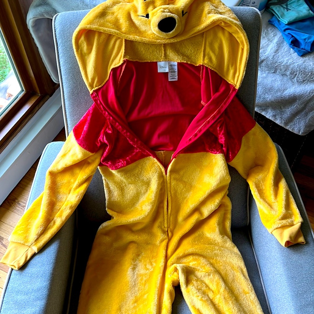 Disney Winnie The Pooh Plush Halloween Costume Onesie - worn once! Comfy Medium